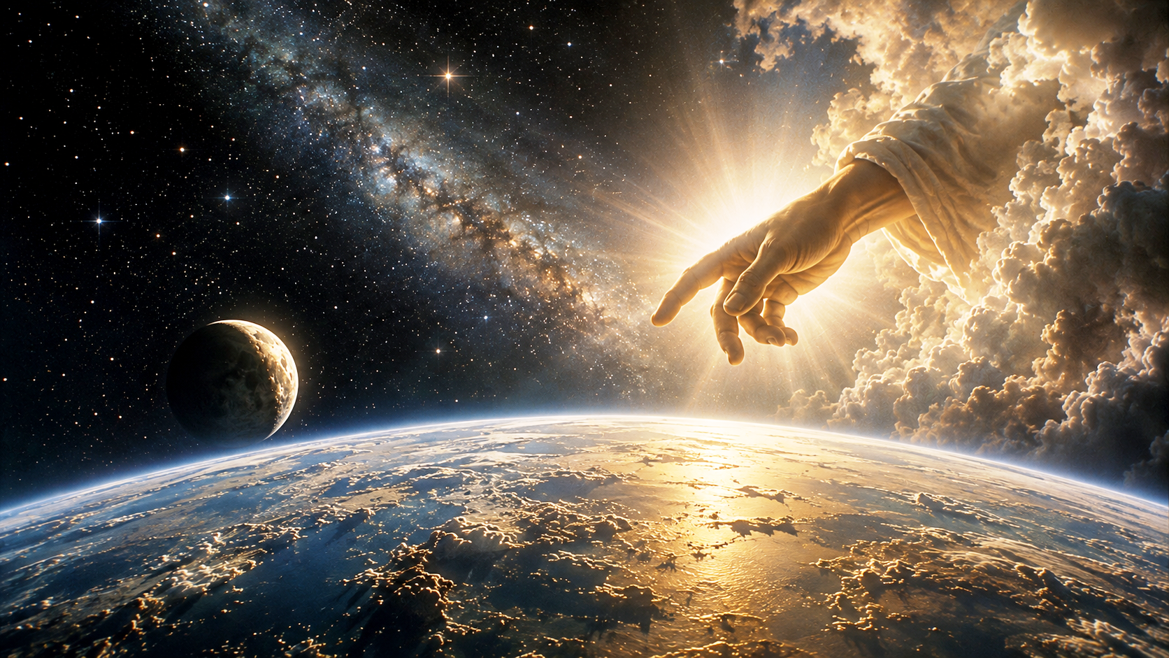 Genesis 1:1 - In the beginning, God created the heavens and the earth.