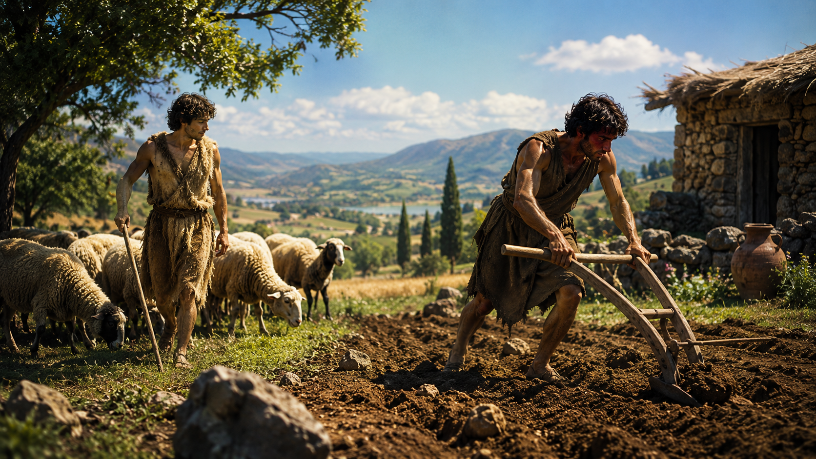 Genesis 4:2 - Again she gave birth, to Cain’s brother Abel. Abel was a keeper of sheep, but Cain was a tiller of the ground.