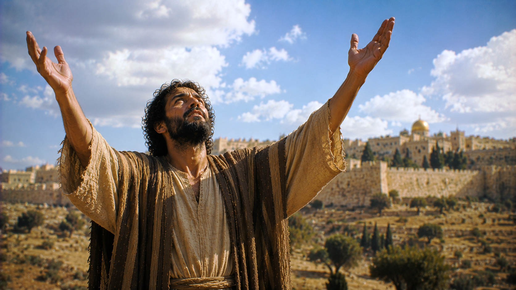 Lamentations 3:41 - Let’s lift up our heart with our hands to God in the heavens.