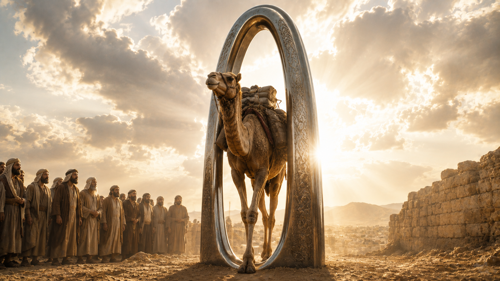 Matthew 19:26 - Looking at them, Jesus said, “With men this is impossible, but with God all things are possible.”