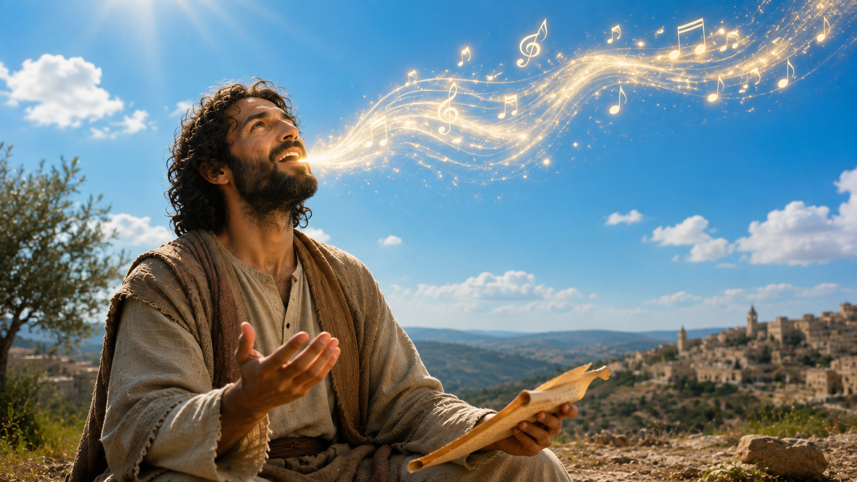Psalm 40:3 - He has put a new song in my mouth, even praise to our God. Many shall see it, and fear, and shall trust in Yahweh.